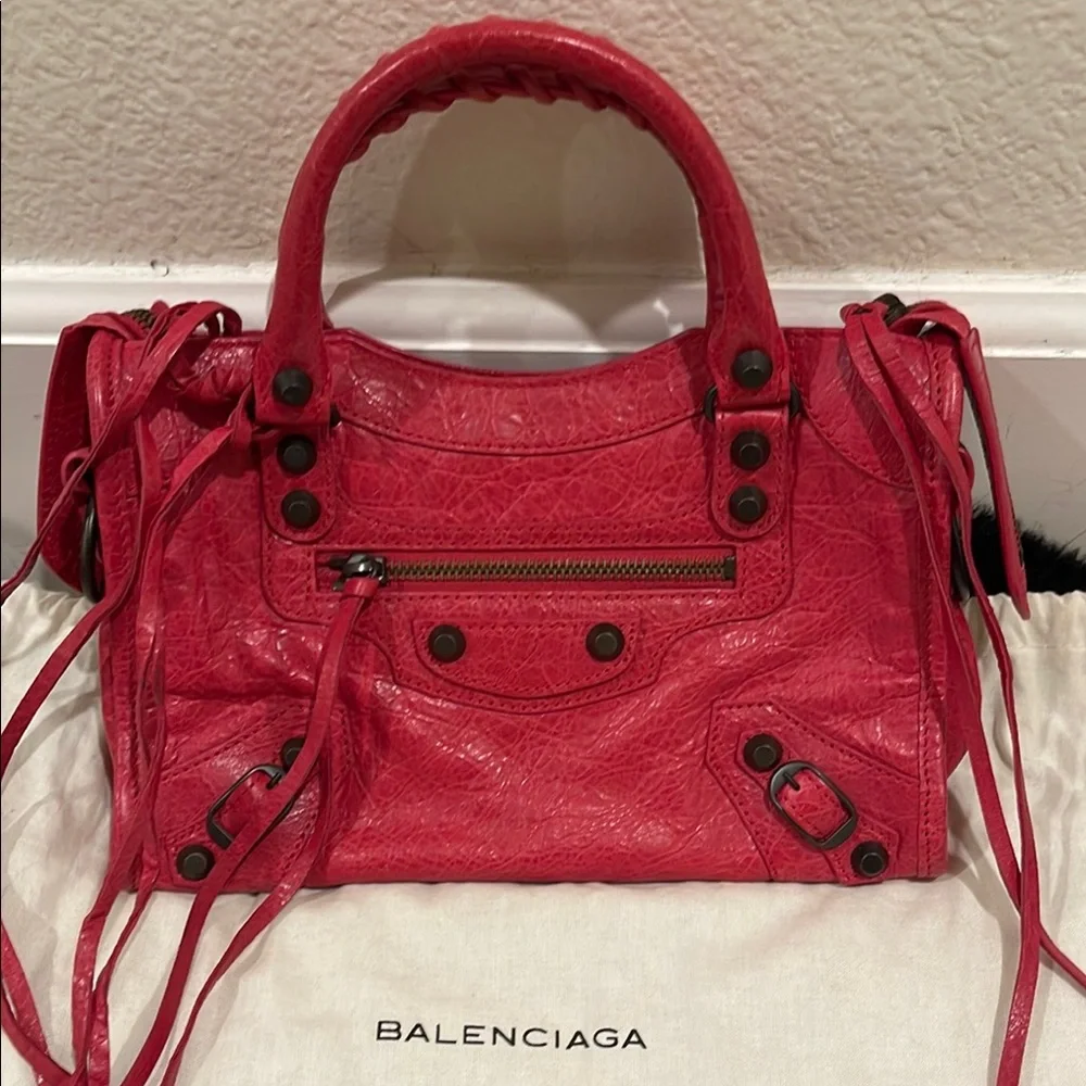 BALENCIAGA Le City Mini leather top-handle bag